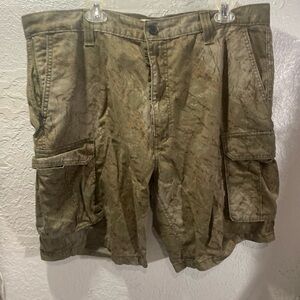 Levi's Olive Cargo Shorts for Men